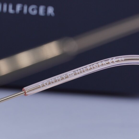 Tommy Hilfiger TH 1727 0DDB 00 Geometric Eyeglasses – Gold Cooper 52mm - Picture 7 of 10